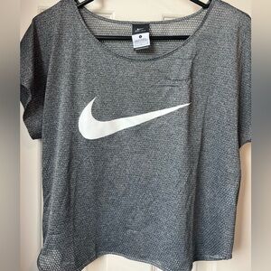 Nike dri-fit grey womens top
